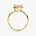 Load image into Gallery viewer, Brilliant Halo Heart Cut Moissanite Engagement Ring