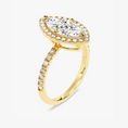 Load image into Gallery viewer, Brilliant_Halo_Marquise_Cut_Moissanite_Engagement_Ring_5