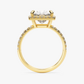 Load image into Gallery viewer, Brilliant Halo Princess Cut Moissanite Engagement Ring
