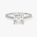 Load image into Gallery viewer, Cathedral Asscher Cut Moissanite Engagement Ring