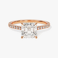Load image into Gallery viewer, Cathedral Asscher Cut Moissanite Engagement Ring