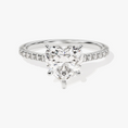 Load image into Gallery viewer, Cathedral Heart Cut Moissanite Engagement Ring