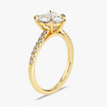 Load image into Gallery viewer, Cathedral Heart Cut Moissanite Engagement Ring