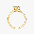 Cathedral Marquise Cut Moissanite Engagement Ring