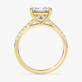 Load image into Gallery viewer, Cathedral Princess Cut Moissanite Engagement Ring
