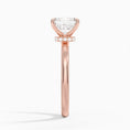Celeste Rise Asscher Cut Hidden Halo Engagement Ring