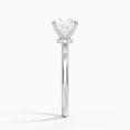 Celeste Rise Cushion Cut Hidden Halo Engagement Ring