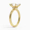 Celeste Rise Marquise Cut Hidden Halo Engagement Ring