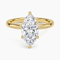 Celeste Rise Marquise Cut Hidden Halo Engagement Ring