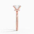 Celeste Rise Oval Cut Hidden Halo Engagement Ring