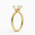 Celeste Rise Oval Cut Hidden Halo Engagement Ring