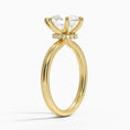 Celeste Rise Pear Cut Hidden Halo Engagement Ring