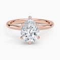 Celeste Rise Pear Cut Hidden Halo Engagement Ring