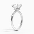 Celeste Rise Pear Cut Hidden Halo Engagement Ring