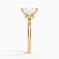 Celeste Rise Radiant Cut Hidden Halo Engagement Ring