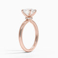 Celeste Rise Round-Cut Hidden Halo Engagement Ring