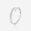 Celestial Curve Open Moissanite Wedding Band