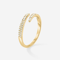 Celestial Curve Open Moissanite Wedding Band
