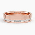 5.5 mm Channel-Set Baguette Moissanite Men’s Wedding Band