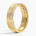 5.5 mm Channel-Set Baguette Moissanite Men’s Wedding Band