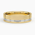 5.5 mm Channel-Set Baguette Moissanite Men’s Wedding Band