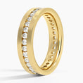 5.5 mm Channel-Set Moissanite Eternity Matte Men’s Wedding Band