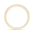 Channel-Set Princess Cut Moissanite with Milgrain Eternity Wedding Band
