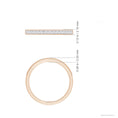 Channel-Set Princess Cut Moissanite with Milgrain Eternity Wedding Band