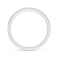 Channel-Set Princess Cut Moissanite with Milgrain Eternity Wedding Band