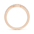 Classic Contoured Half Eternity Round Moissanite Wedding Ring-2.0 mm