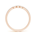 Classic Curved Moissanite Half Eternity Wedding Band -1.8mm