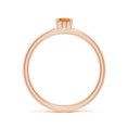 Classic Oval Citrine Solitaire Promise Ring-1.5 mm