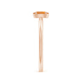 Classic Oval Citrine Solitaire Promise Ring-1.5 mm