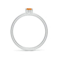 Classic Oval Citrine Solitaire Promise Ring-1.5 mm