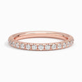 Classic Round Moissanite Half Eternity Wedding Band-2.0 mm