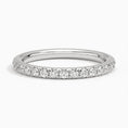 Classic Round Moissanite Half Eternity Wedding Band-2.0 mm