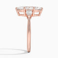 Classic Three Stone Marquise Cut Moissanite Engagement Ring