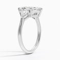 Classic Three Stone Marquise Cut Moissanite Engagement Ring