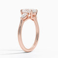 Classic Three Stone Oval Cut Moissanite Engagement Ring