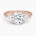 Load image into Gallery viewer, Classic Three Stone Round Cut Moissanite Engagement Ring