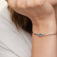 Colorful Gemstone Cluster Silver Cuff Bracelet with Moissanite Accent