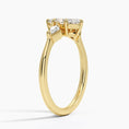 Load image into Gallery viewer, Cometa Marquise Cut Three Stone Moissanite Engagement Ring