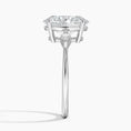 Cometa Oval Cut Three Stone Moissanite Engagement Ring