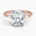 Load image into Gallery viewer, Cometa Radiant Cut Three Stone Moissanite Engagement Ring