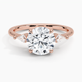 Load image into Gallery viewer, Cometa Round Cut Three Stone Moissanite Engagement Ring