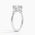 Load image into Gallery viewer, Cometa Round Cut Three Stone Moissanite Engagement Ring