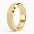 6.0 mm Compass-Set Princess Moissanite Matte Men’s Wedding Band