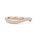 Curved Pavé Moissanite Stackable Wedding Band - 3.0 mm