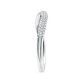 Curved Pavé Moissanite Stackable Wedding Band - 3.0 mm