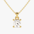Load image into Gallery viewer, Cushion Cut Moissanite Solitaire Pendant Necklace